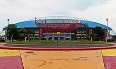 Gelora Sriwijaya Stadium hosted the final of women's football Stadion-gelora-sriwijaya-palembang.jpg