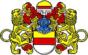 Stadtwappen in Schmuckfassung