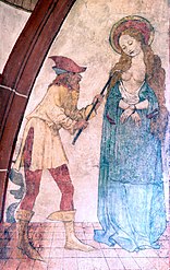 Fresko mit dem Martyrium der Heiligen Agatha von Catania