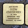 Stolperstein Heinestr. 3 Koenigsberger Gustav