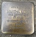 Stolperstein für Martha Levy (Eigelstein 149)