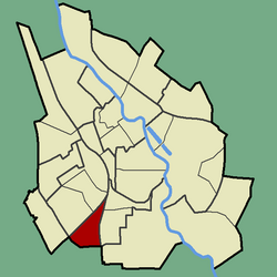 Kaupungin kartta, jossa Variku korostettuna.