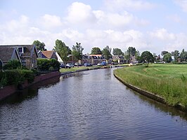 De Workumertrekvaart in Tjerkwerd in 2009