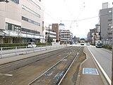 富山駅前停留場（当時）ホーム