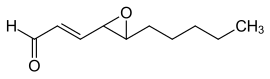 Strukturformel von Trans-4,5-Epoxy-(E)-2-decenal