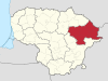 Utena County in Lithuania.svg