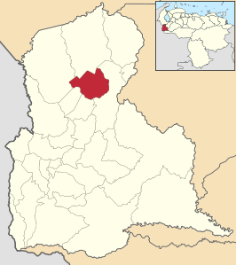 Locatie van de gemeente in Táchira