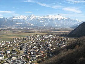 Sicht über Vionnaz