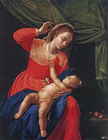 『ロザリオの聖母』1651年 エル・エスコリアル修道院所蔵