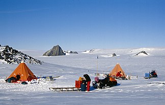 Blick auf die Nunatakker der Rasmussenegga