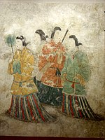 Servantes palais de la première période Tang, Musée d'histoire de Shensi