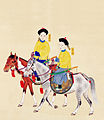 Concubine Ying and Noble Lady Chun during the imperial hunt