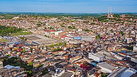 Vista aérea de Candeias em 2020.