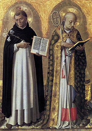 Saint Dominique et saint Nicolas de Bari.