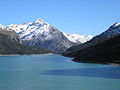 Lac de Cancano, qui alimente les centrales de Premadio et Grosio.