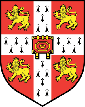 University of Cambridge coat of arms.