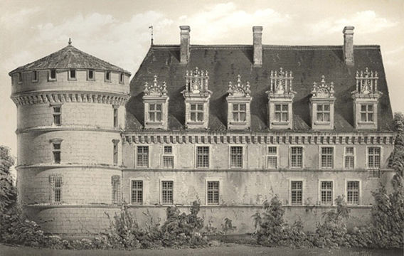 The southeast façade in the mid-19th century