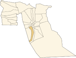 Localização da cidade dentro da província de El Oued