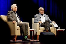 Coyne (right) and Richard Dawkins at George Washington University on May 24, 2017 Dawkins-Coyne CFI Event 5-24-2017 -04110.jpg
