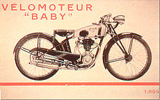 Advertentie uit 1935 voor de Dax D 100 Baby