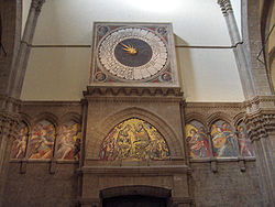 Clock in the Duomo, Florence.