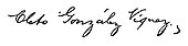 signature de Cleto González Víquez