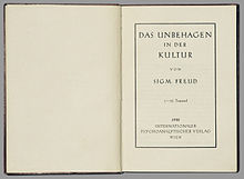 Freud Unbehagen Kultur 1930.jpg