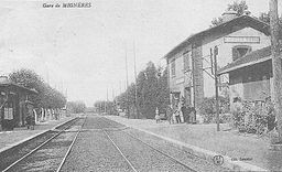 Järnvägsstationen i Mignères vid början av 1900-talet