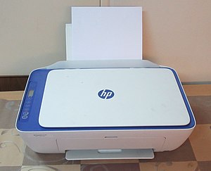 HP Deskjet, an inkjet printer HP Deskjet All in One Printer.jpg