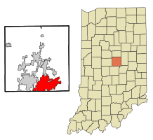 Location in the state of Indiana