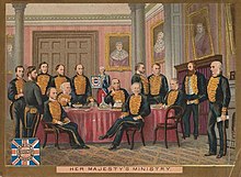 Her Majesty's Cabinet on a 19th-century trade card Huntley & Palmers Her Majesty's Cabinet.jpg