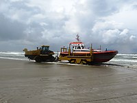 Valentijn-Boot auf Traggestell