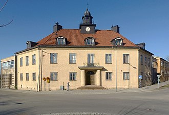 Klockhuset från 1918, arkitekt Ivar Callmander.