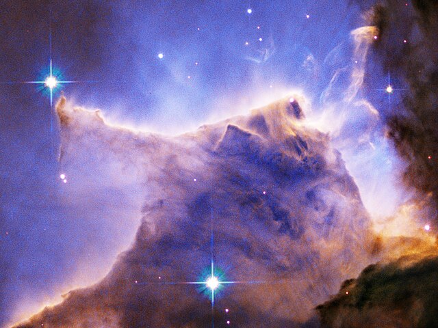 Dettagli della Nebulosa Aquila, nella costellazione del Serpente