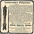 „Lambrecht's Polymeter“ (Werbeanzeige aus dem Beiblatt der Fliegenden Blätter, 3. Januar 1902)