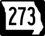 Route 273 marker