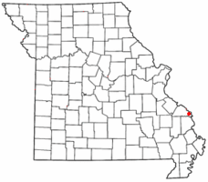 Location of Altenburg, Missouri