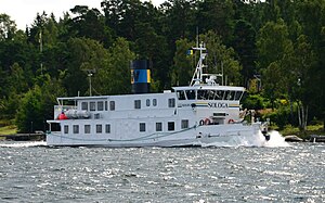 M/S Solöga utanför Nämdö, augusti 2012.