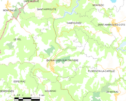 Entraygues-sur-Truyère – Mappa