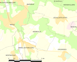 Mapa obce Herbeville