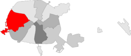 Frunzenski raën – Localizzazione