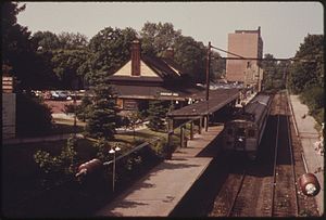 NORTHERN END OF THE SOUTHEASTERN PENNSYLVANIA TRANSPORTATION AUTHORITY (SEPTA) TRAIN ROUTE IN THE SUBURBS OF... - NARA - 556772.jpg