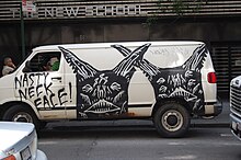Graffiti on a van
