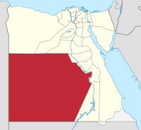Lage des Gouvenements Neues Tal in Ägypten