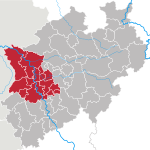 Localização no estado de Renânia do Norte-Vestfália