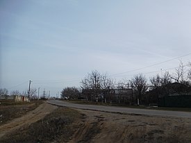 One of the roads in Nova Kovalivka
