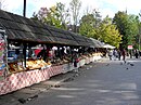 Oscypek merkato en Zakopane, Pollando