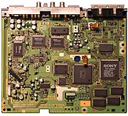 An early PlayStation motherboard