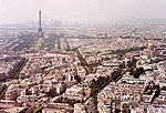 Utsikt över Paris från Montparnassetornet.