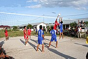 A volleyball competition commemorating independence day